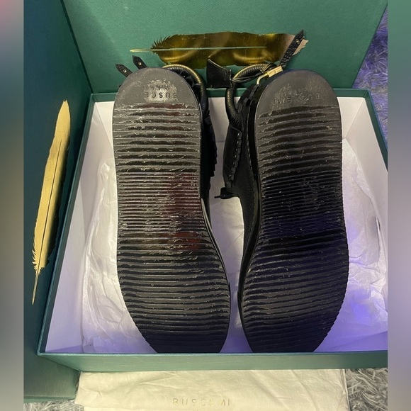 Buscemi 125MM Fringe Stud  Mens Sneakers, Black, Size 44(11) - Picture 5 of 8